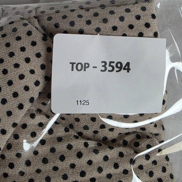 Adrianna Papell Polka Dot Flutter Sleeve Blouse Women’s Small - Picture 10 of 10